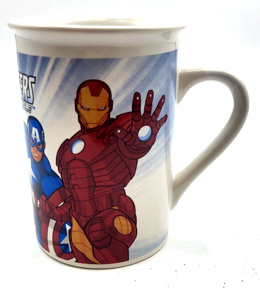 Marvel AVENGERS Assemble Mug 10 Ounce 2014 Hulk Thor Captain America Iron Man